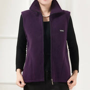 Extended-Size Vest Sleeveless Zip-Up Jacket | OWNLUXE