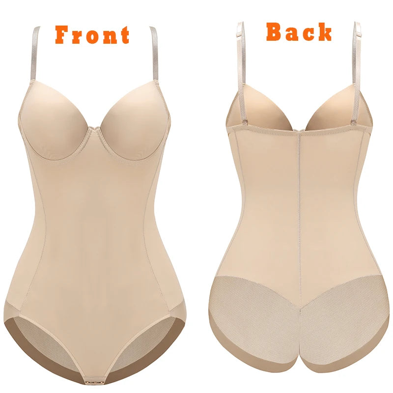 Medium Control Underwire Bodysuit Shaper with Cups