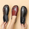 Women's Leather Vintage Loafers (Wb134 Black A) | OWNLUXE