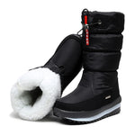 Load image into Gallery viewer, Mid-Calf Platform Snow Boots / Bottes de neige mi-mollet à plateforme
