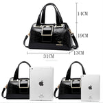 Load image into Gallery viewer, Women’s Patent Leather Shoulder Bag – Alligator Pattern Tote

