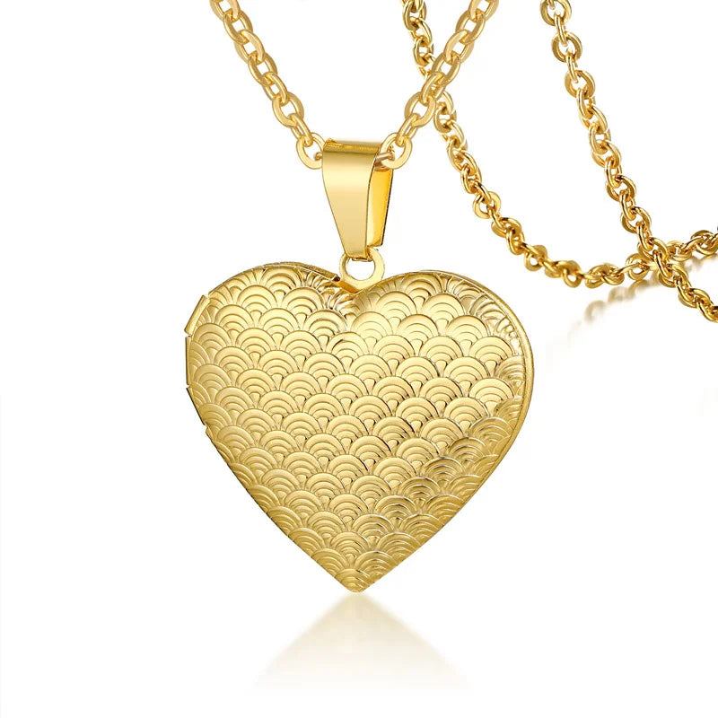 Stainless Steel Heart Locket – Personal Keepsake (Style 3) | OWNLUXE