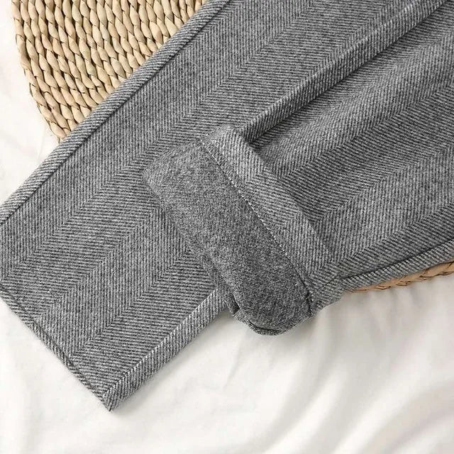 Wool High-Waist Pants | OWNLUXE