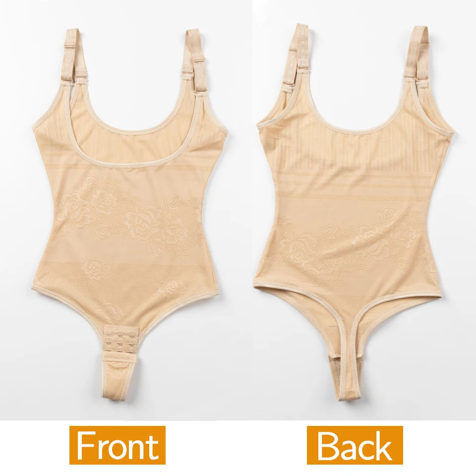 Shapewear Bodysuit - Tummy Control Thong Body Shaper for Women