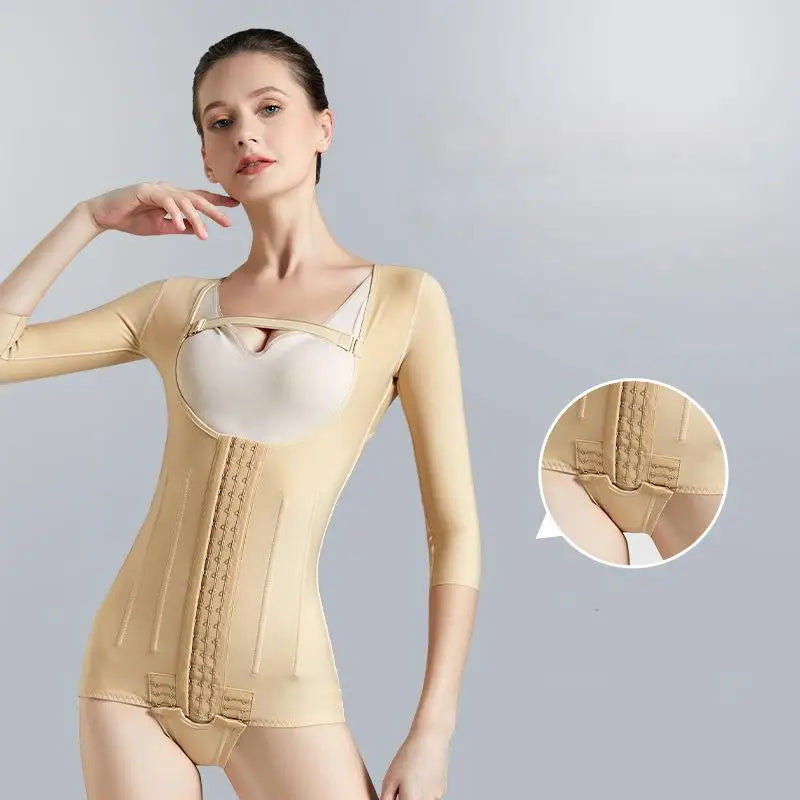 High Compression Post-Surgery Shaping Bodysuit – Faja Full Body Shaper | OWNLUXE