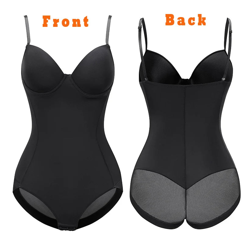 Medium Control Underwire Bodysuit Shaper with Cups