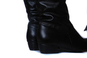 Women's Knee-High Winter Boots – Warm Flat Slip-On Comfort