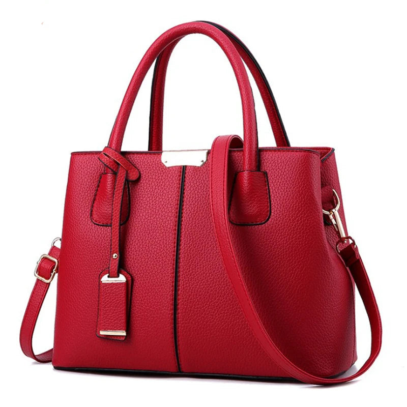 Soft PU Casual Tote Bag - Everyday Fashion Handbag with Pockets