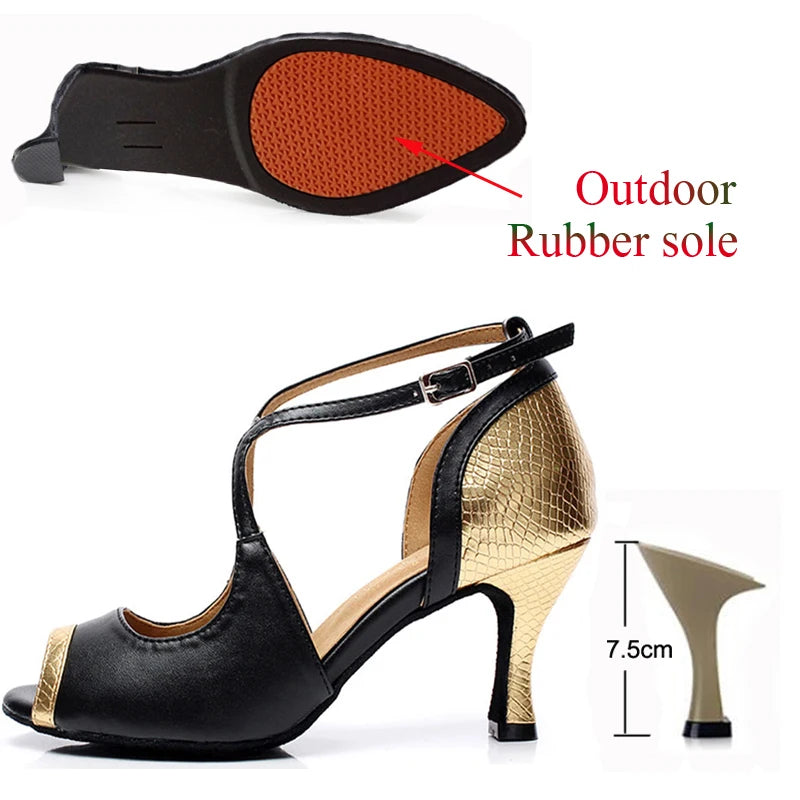 Latin & Tango Dance Shoes for Women – Satin High Heels