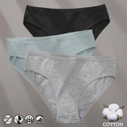 Women's Cotton Jacquard Low-Rise Briefs | 6 Colours | OWNLUXE