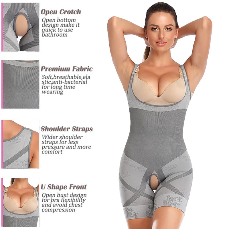Full-Body High-Rise Crotchless Postpartum Waist Trainer | OWNLUXE