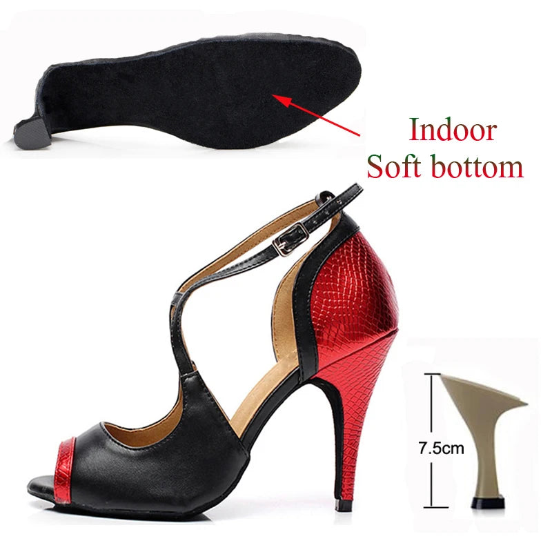Latin & Tango Dance Shoes for Women – Satin High Heels
