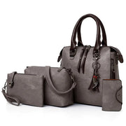 4-Piece Luxury Tassel Handbag Set - Premium Vegan Leather Shoulder Bag Collection | OWNLUXE