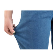 Women’s Embroidered Straight-Leg Jeans – High-Waist