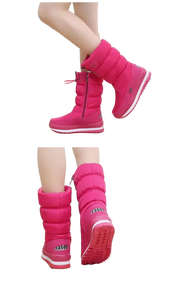 Mid-Calf Platform Snow Boots / Bottes de neige mi-mollet à plateforme