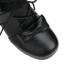 Load image into Gallery viewer, Vintage Lolita Ankle Boots – Warm Plush Lined Women’s Style
