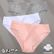Women's Cotton Jacquard Low-Rise Briefs | 6 Colours | OWNLUXE