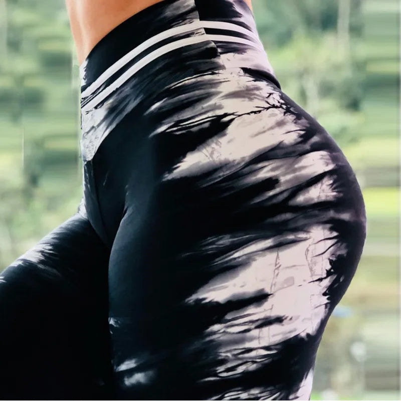 Women's Yoga Pants S-XXXL Plus Size Leggings Sport 3D Printed Stretchy  High Waist Fitness Legging Slim Stretch Running Pants