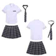 School Uniform Costume Set – 3-Piece Shirt, Skirt & Tie