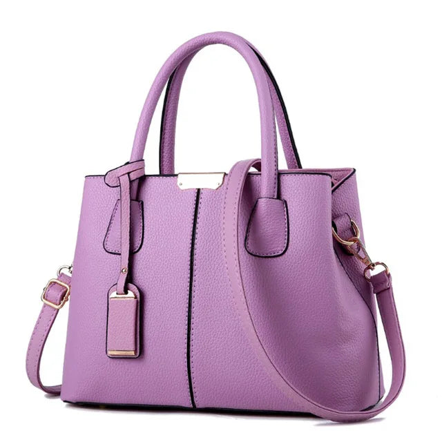 Soft PU Casual Tote Bag - Everyday Fashion Handbag with Pockets