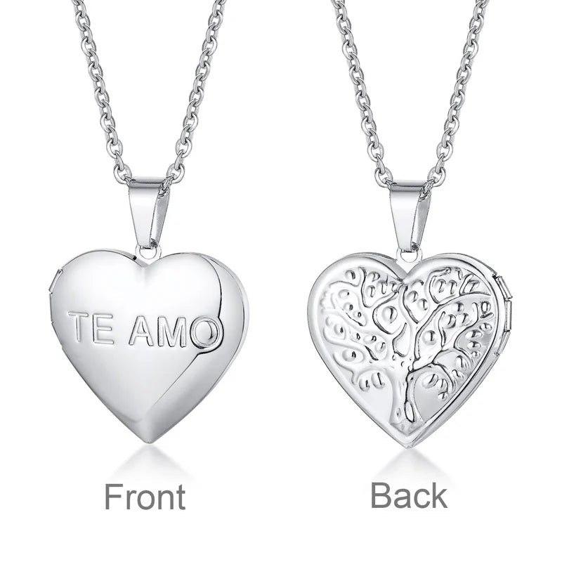 Stainless Steel Heart Locket – Personal Keepsake (Style 3) | OWNLUXE