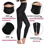 Compression High-Waist Tummy-Control Thigh Leggings | OWNLUXE