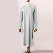 Short-Sleeve Cotton Midi Dress | OWNLUXE