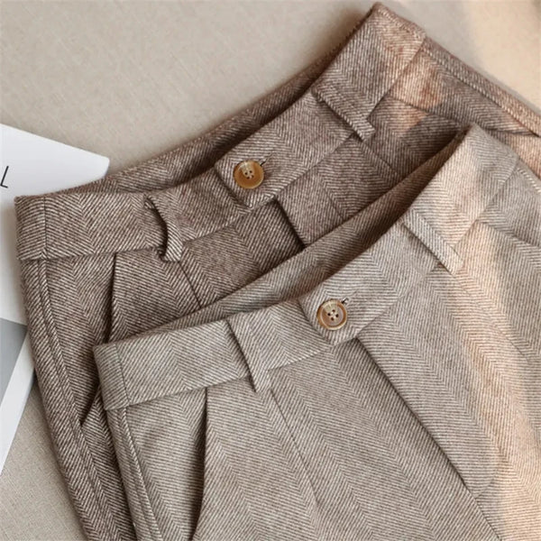 Women's Woolen Harem Pants | OWNLUXE