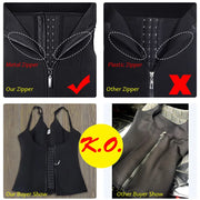 Women Waist Trainer Vest with Zipper & Sauna Effect