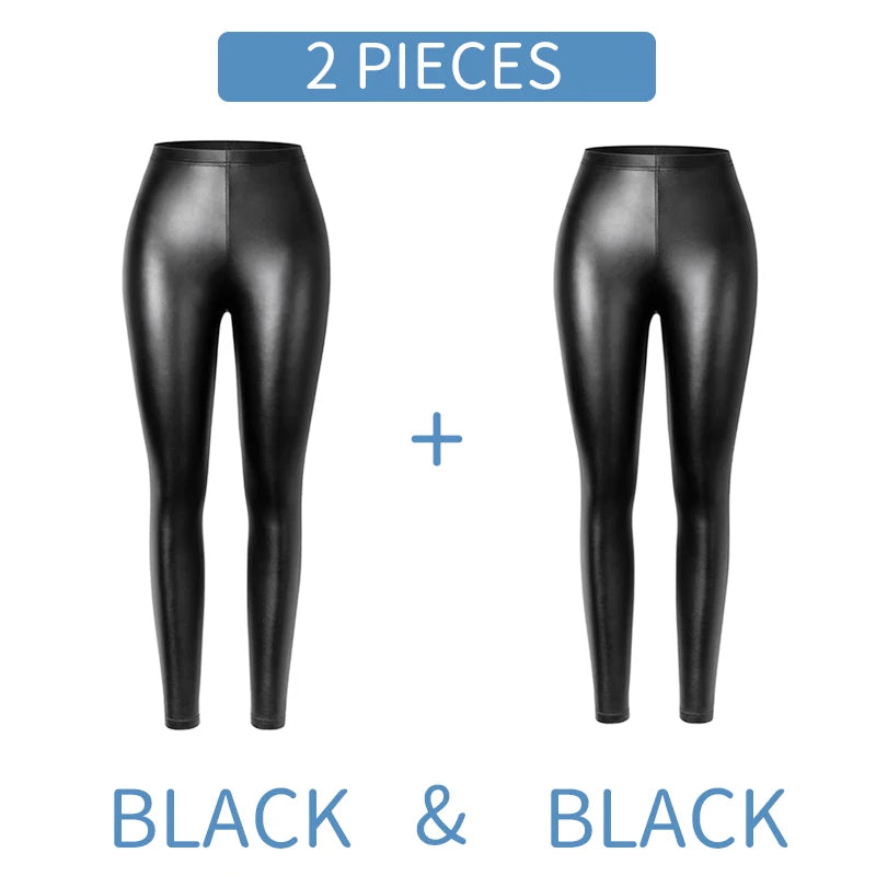 Faux Leather Skinny Push-Up Leggings | OWNLUXE