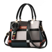 Elegant Designer Crossbody Handbag with Fur Pom-Pom | OWNLUXE