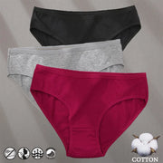 Women's Cotton Jacquard Low-Rise Briefs | 6 Colours | OWNLUXE