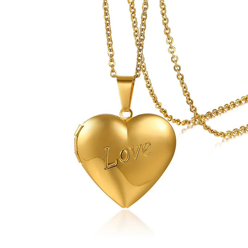 Stainless Steel Heart Locket – Personal Keepsake (Style 3) | OWNLUXE