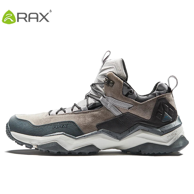 RAX Men Hiking Shoes Mid-top Waterproof Outdoor Sneaker | OWNLUXE