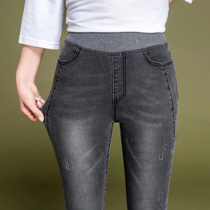 High-Waisted Straight Jeans for Women – All-Season Comfort & Style | Jean droit taille haute pour femme – Confort et style toutes saisons
