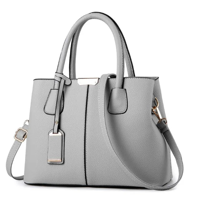 Soft PU Casual Tote Bag - Everyday Fashion Handbag with Pockets