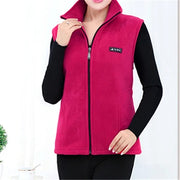 Extended-Size Vest Sleeveless Zip-Up Jacket | OWNLUXE