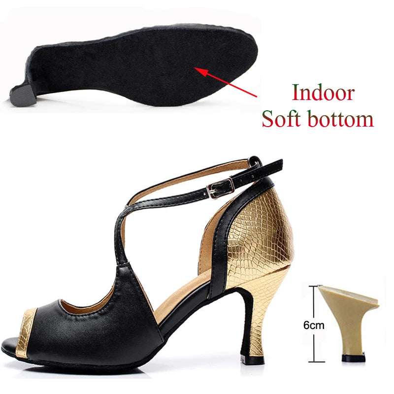 Latin & Tango Dance Shoes for Women – Satin High Heels