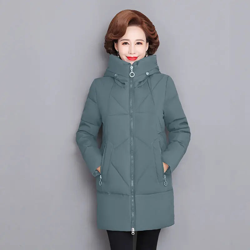 Hooded Cotton Extended-Size Puffer Jacket | OWNLUXE