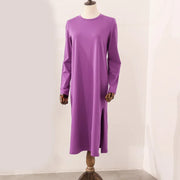 Short-Sleeve Cotton Midi Dress | OWNLUXE