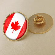 Canada Map Flag National Emblem Brooch - Lapel Pin Badge for Clothing & Official Use