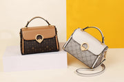 Vintage Signature Plaid Tote Bag - Luxury Shoulder Handbag