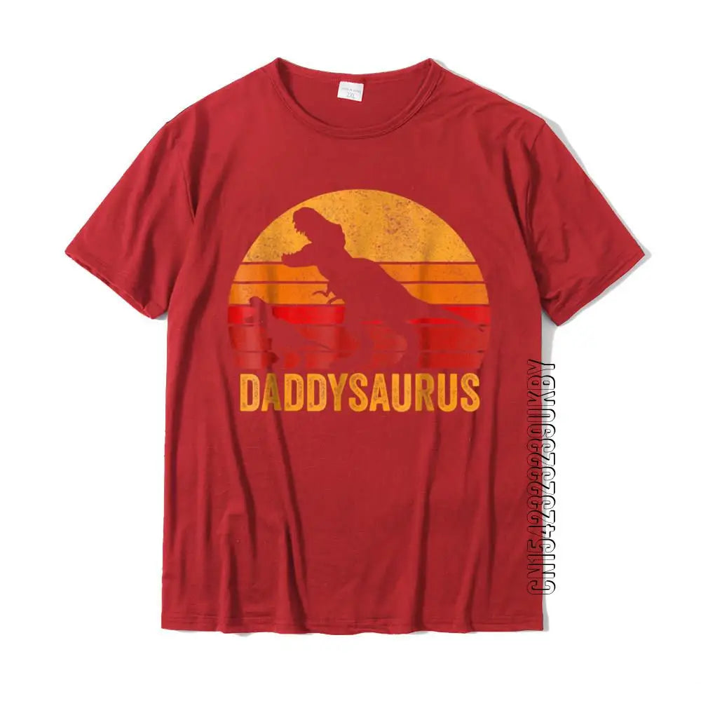 Daddysaurus Father’s Day T-Shirt – Funny Cotton Tee for Dad