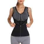 Load image into Gallery viewer, Women Waist Trainer Vest with Zipper &amp; Sauna Effect
