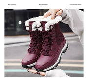 Plush Lined Ankle Snow Boots – Warm Grip Winter Style