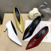 Women's Pointed Toe Pumps (Wine Chunky Heel) | OWNLUXE