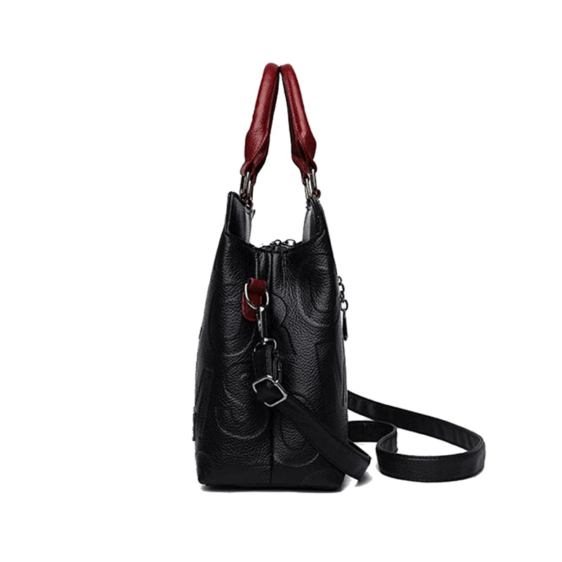 Large Capacity Satchel Bag – PU Leather Crossbody Tote | OWNLUXE