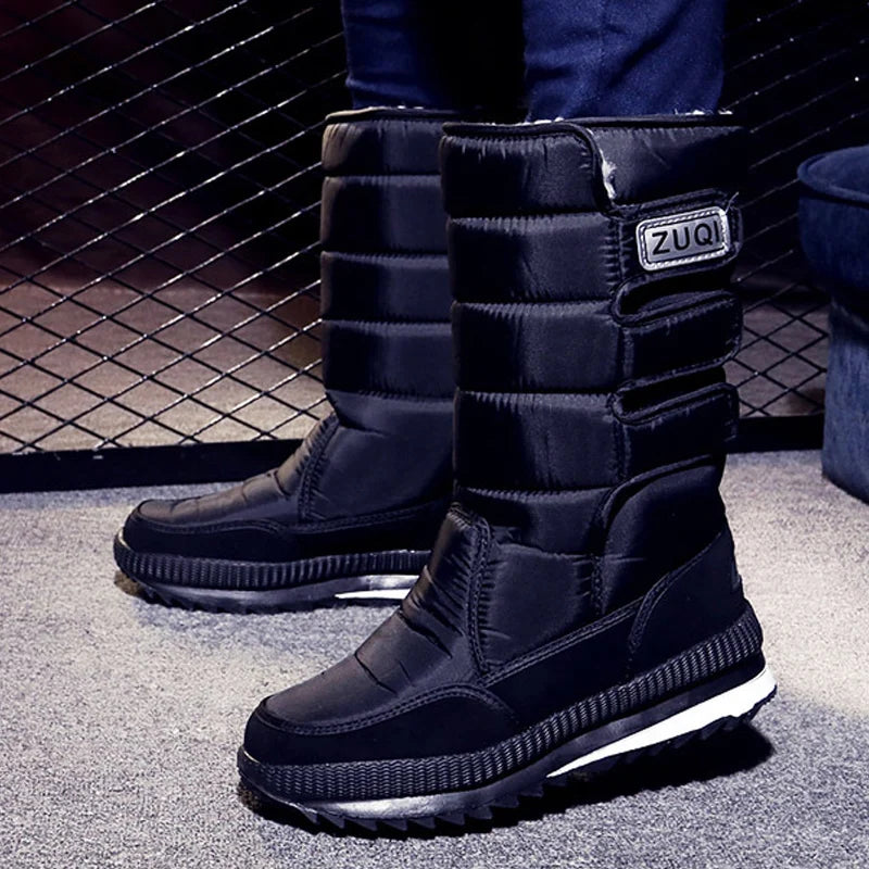 Mid-Calf Platform Snow Boots / Bottes de neige mi-mollet à plateforme