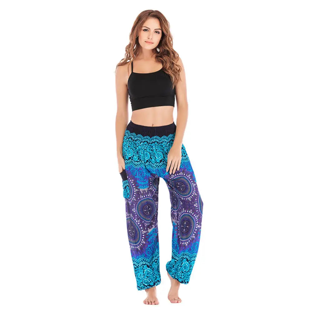 Women’s High-Waist Floral Bloomers – Loose, Lightweight & Boho