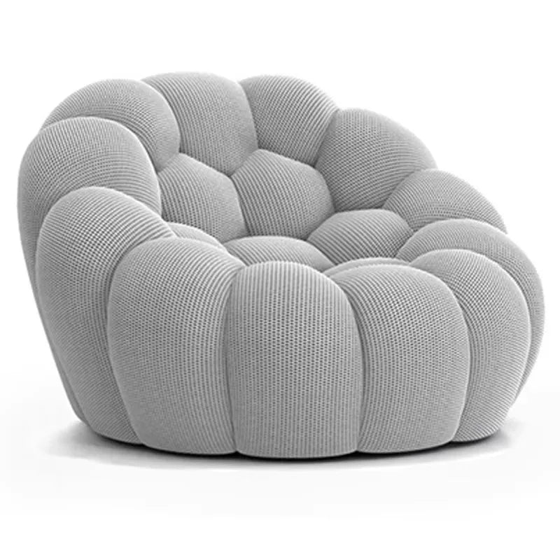 Minimalist U-Shaped Sofa with 3D Fabric All-Season Comfort